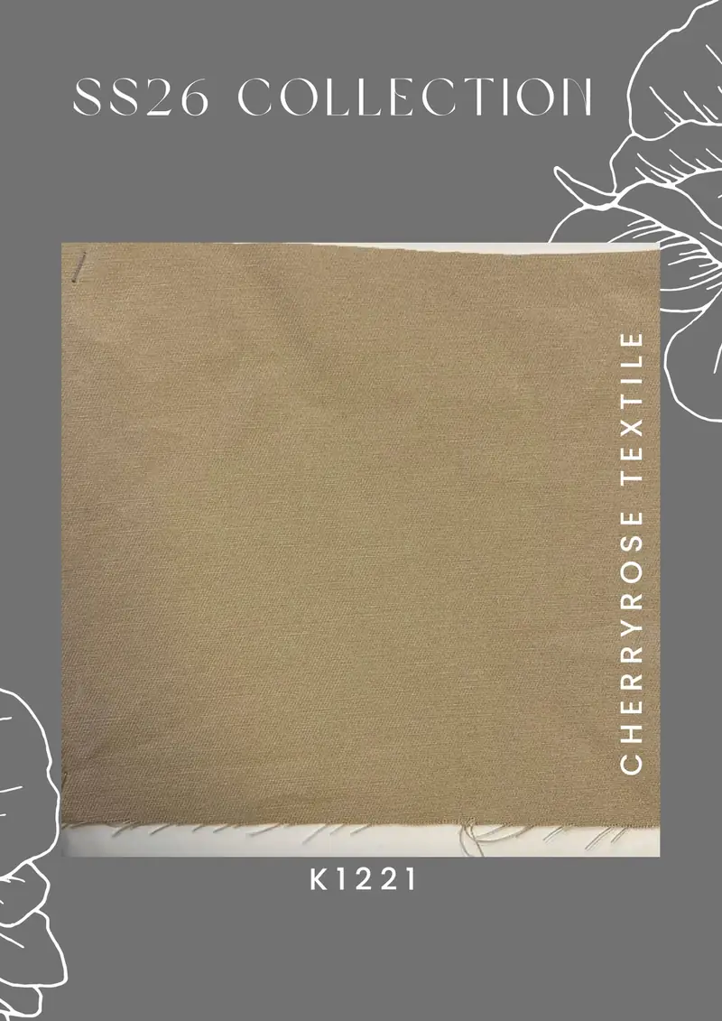 Coded fabric quality from the Cherryrose Textile SS26 catalogue