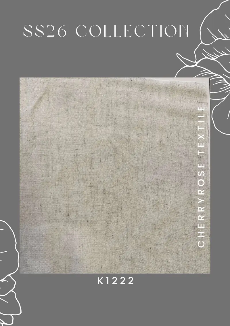 Coded fabric quality from the Cherryrose Textile SS26 catalogue