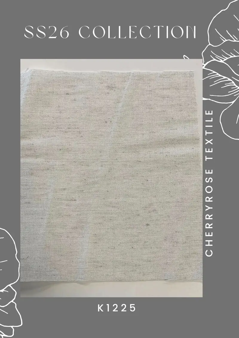 Coded fabric quality from the Cherryrose Textile SS26 catalogue
