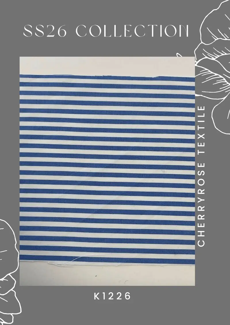 Coded fabric quality from the Cherryrose Textile SS26 catalogue