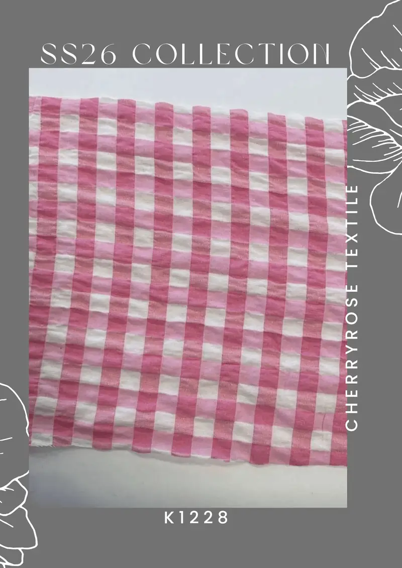 Coded fabric quality from the Cherryrose Textile SS26 catalogue