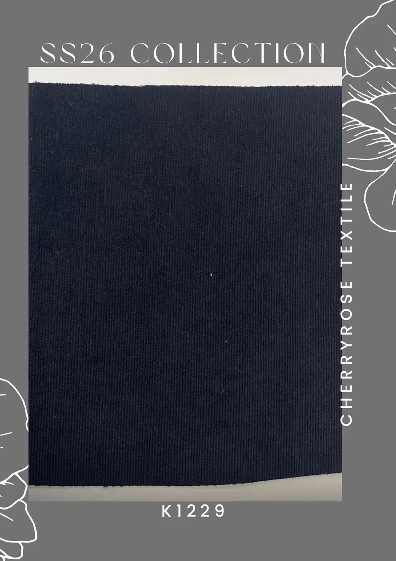Coded fabric quality from the Cherryrose Textile SS26 catalogue