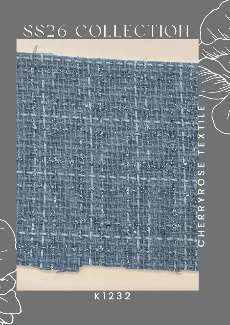 Coded fabric quality from the Cherryrose Textile SS26 catalogue