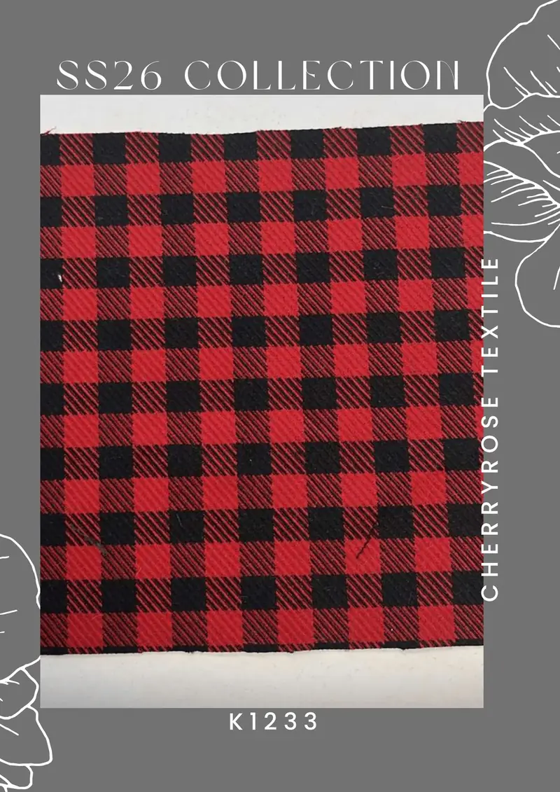 Coded fabric quality from the Cherryrose Textile SS26 catalogue