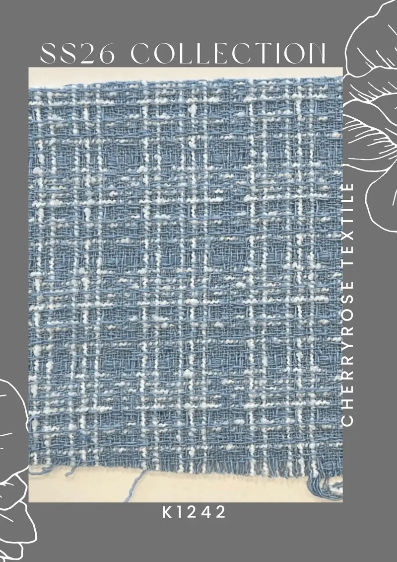 Coded fabric quality from the Cherryrose Textile SS26 catalogue