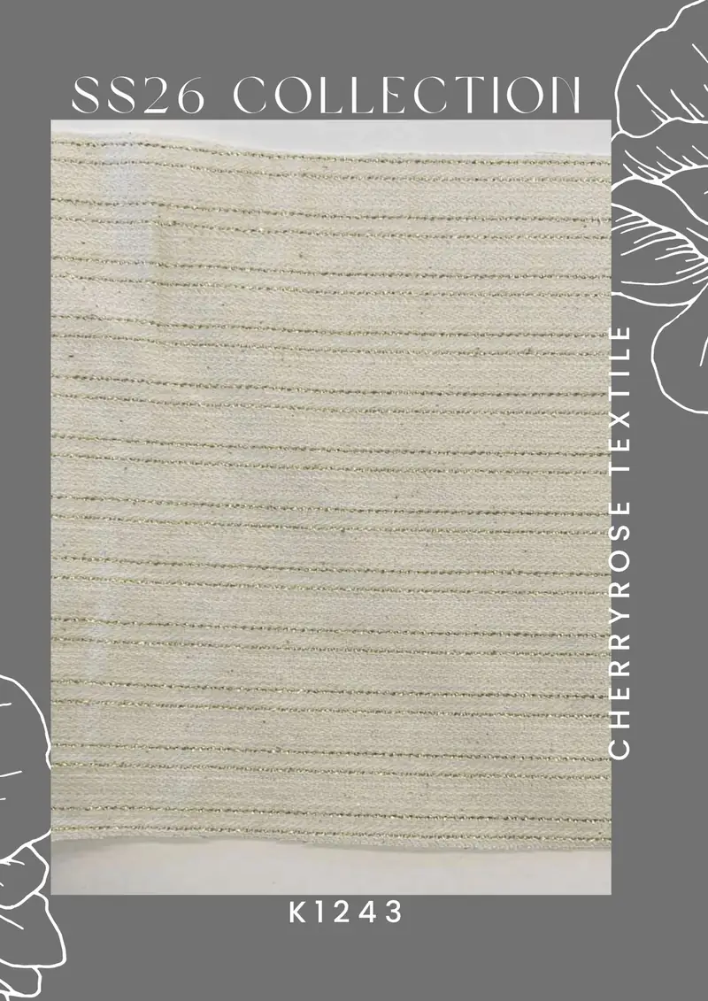 Coded fabric quality from the Cherryrose Textile SS26 catalogue