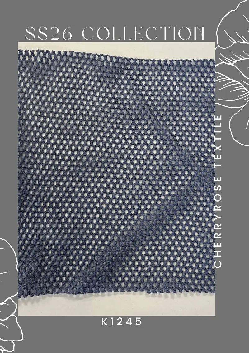 Coded fabric quality from the Cherryrose Textile SS26 catalogue