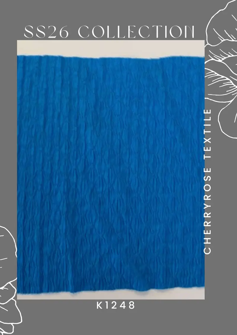 Coded fabric quality from the Cherryrose Textile SS26 catalogue