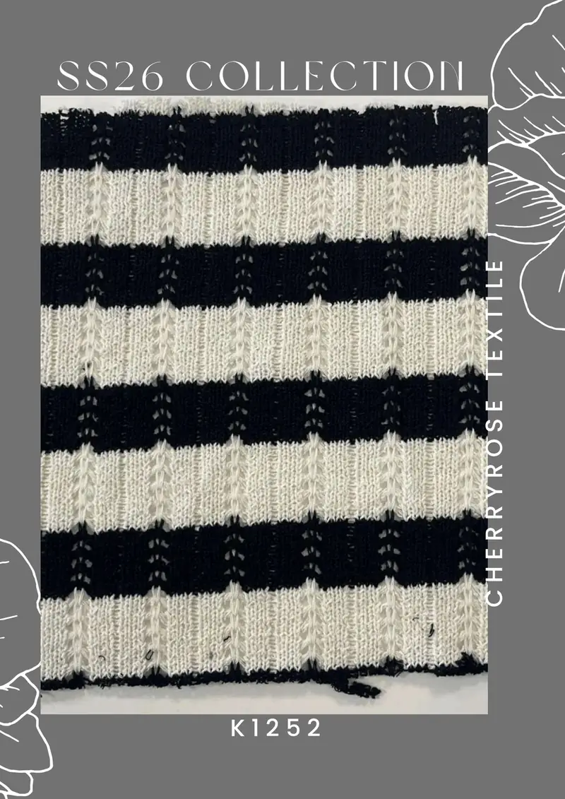 Coded fabric quality from the Cherryrose Textile SS26 catalogue