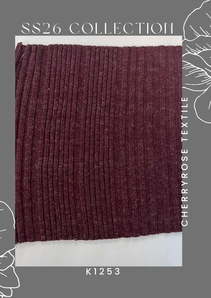 Coded fabric quality from the Cherryrose Textile SS26 catalogue