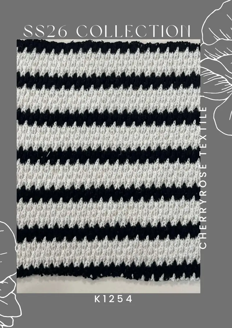 Coded fabric quality from the Cherryrose Textile SS26 catalogue