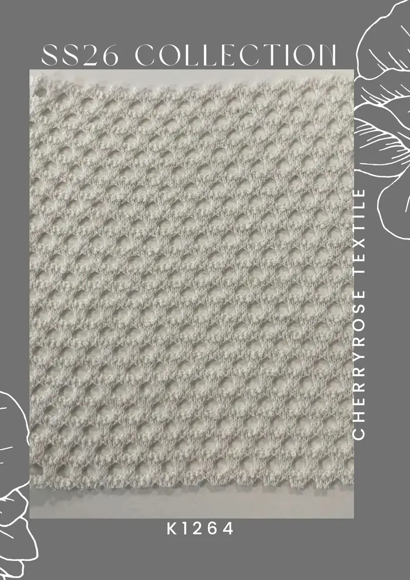 Coded fabric quality from the Cherryrose Textile SS26 catalogue