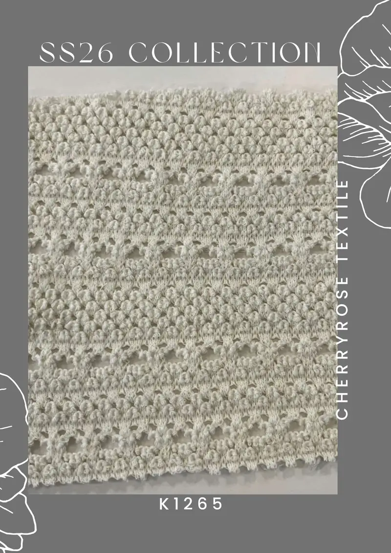 Coded fabric quality from the Cherryrose Textile SS26 catalogue