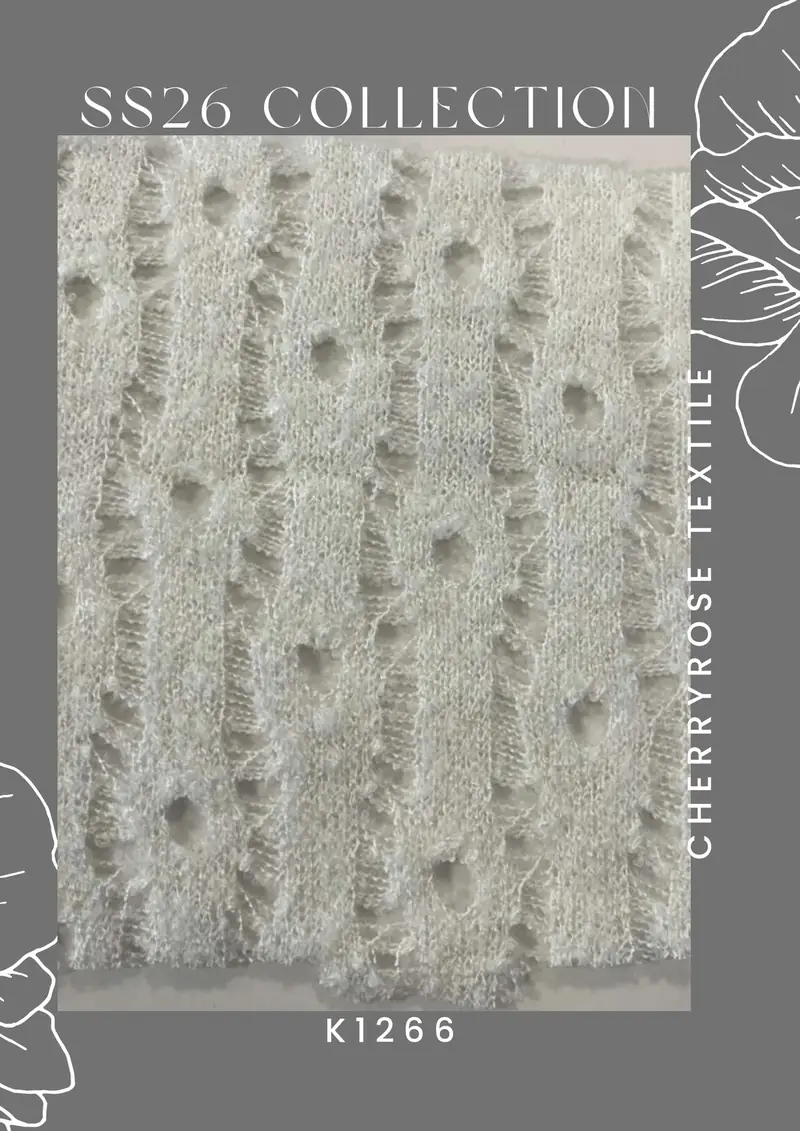 Coded fabric quality from the Cherryrose Textile SS26 catalogue