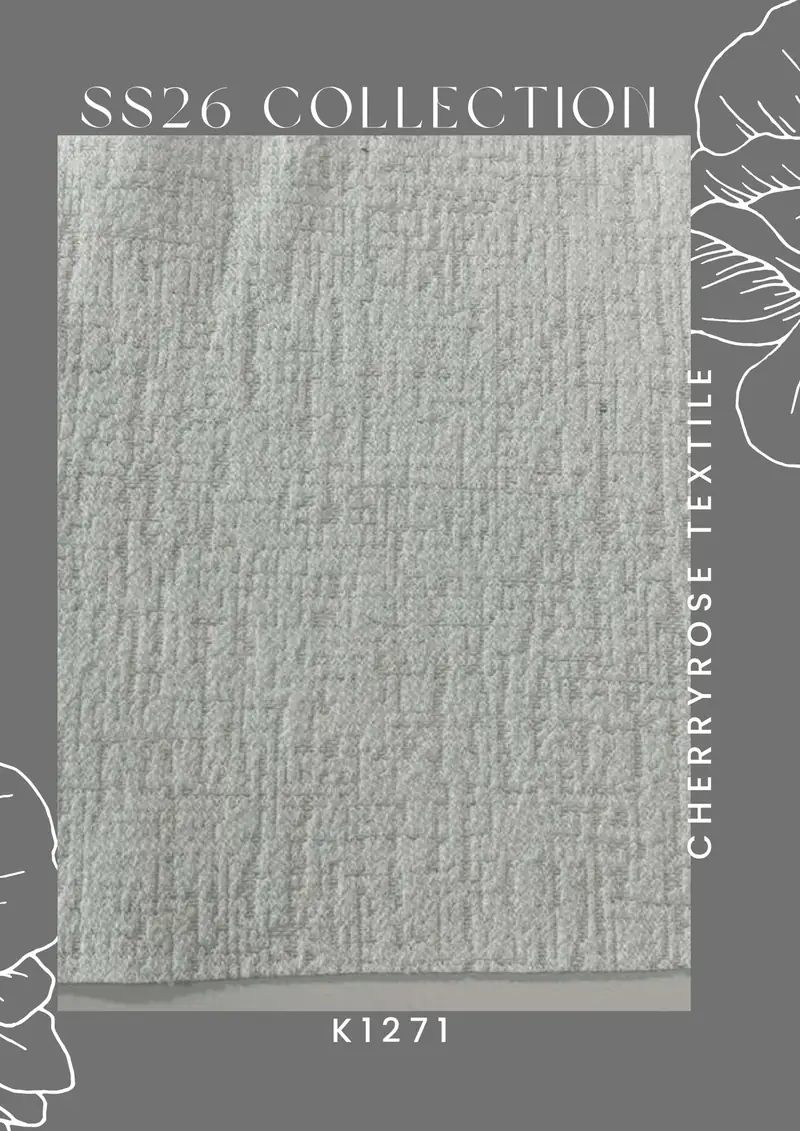 Coded fabric quality from the Cherryrose Textile SS26 catalogue