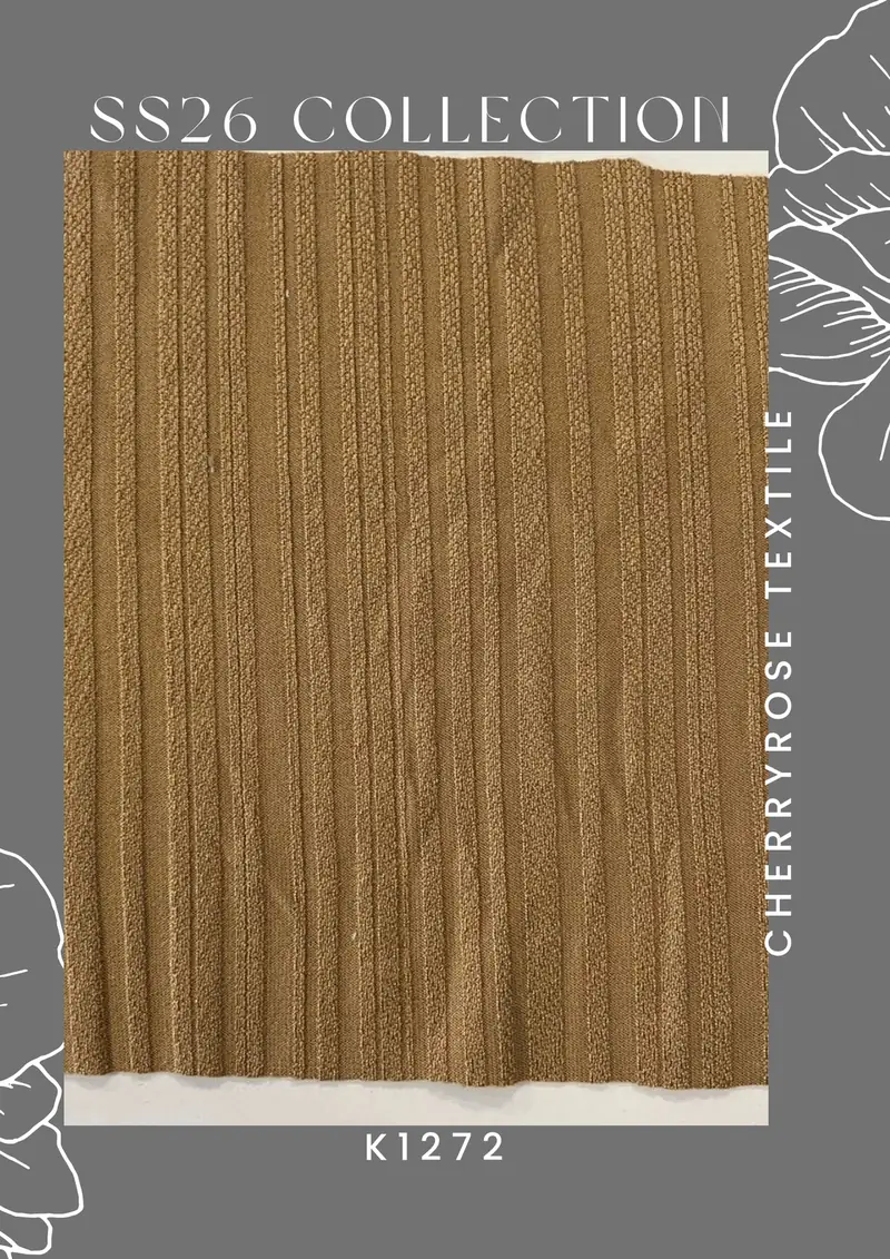 Coded fabric quality from the Cherryrose Textile SS26 catalogue