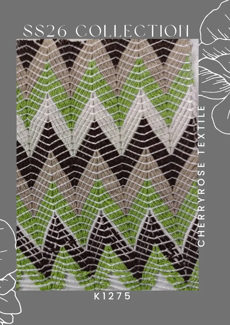 Coded fabric quality from the Cherryrose Textile SS26 catalogue