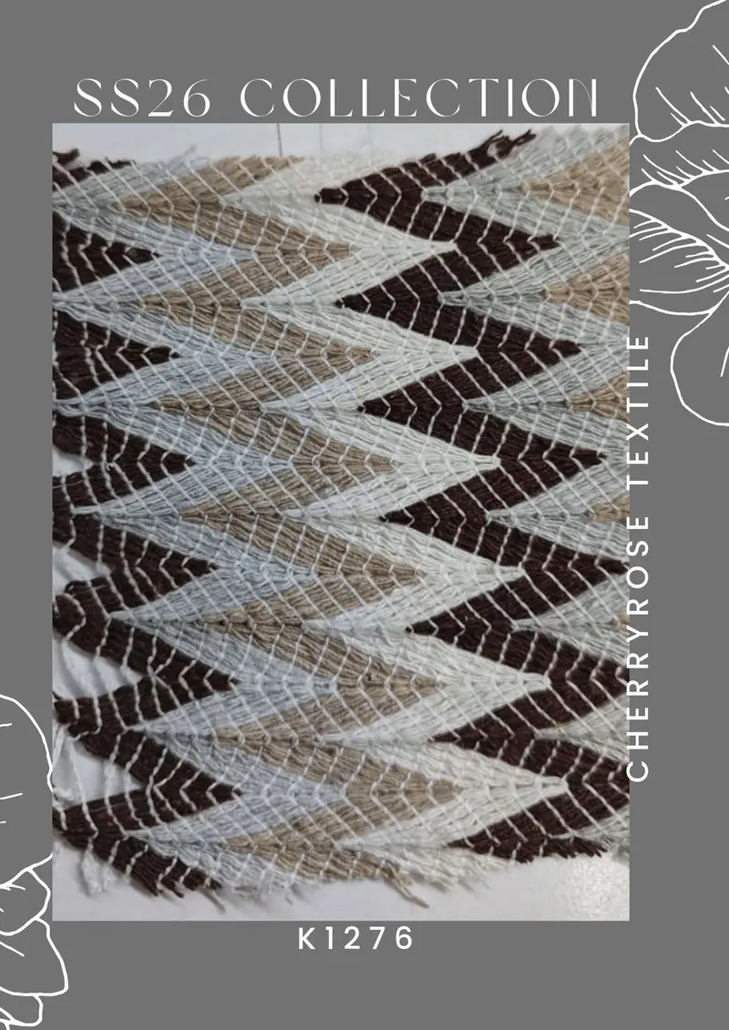 Coded fabric quality from the Cherryrose Textile SS26 catalogue