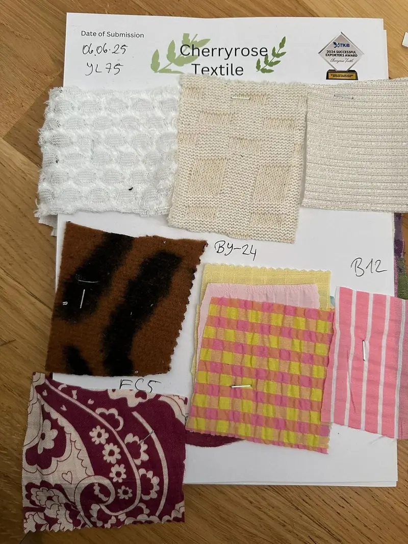 Fabric development shade card, Cherryrose Textile