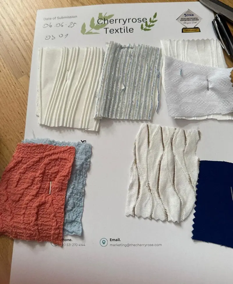 Fabric development shade card, Cherryrose Textile