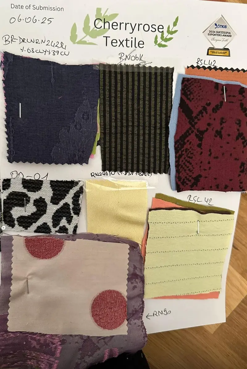 Fabric development shade card, Cherryrose Textile