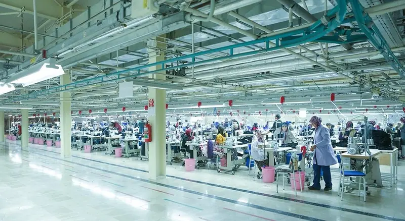 Garment production floor, Cherryrose Textile, Türkiye