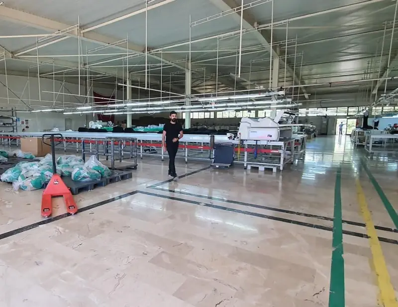 Garment production floor, Cherryrose Textile, Türkiye