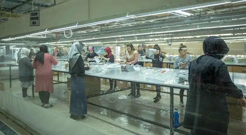 Garment production floor, Cherryrose Textile, Türkiye