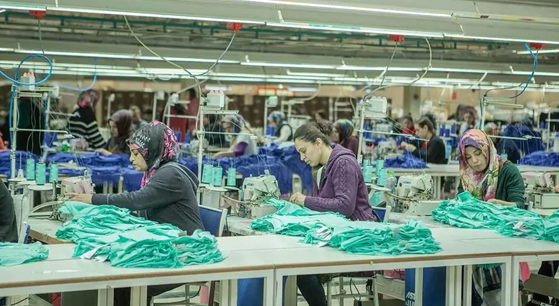 Garment production floor, Cherryrose Textile, Türkiye