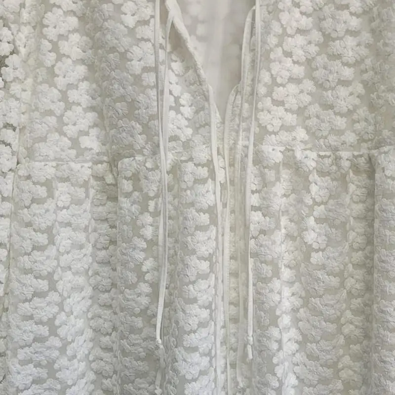 Garment finishing detail: lace