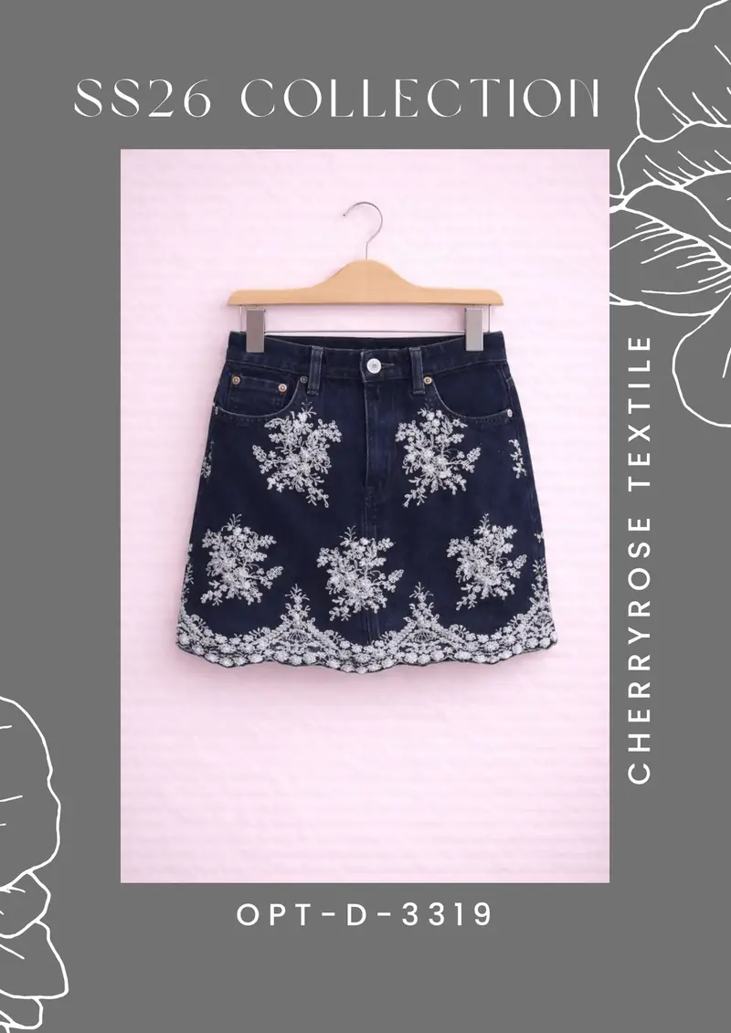 Cherryrose Textile SS26 collection style reference card